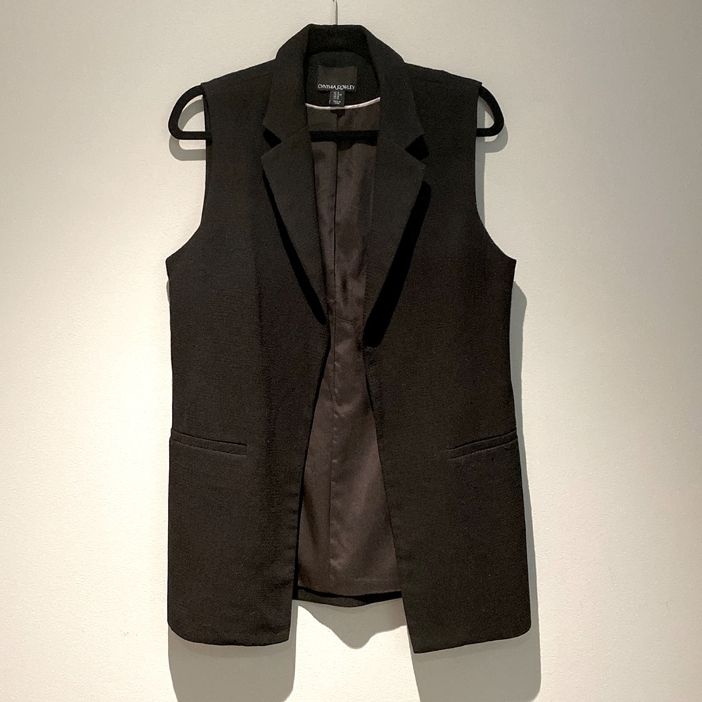 Cynthia Rowley Long Blazer Vest